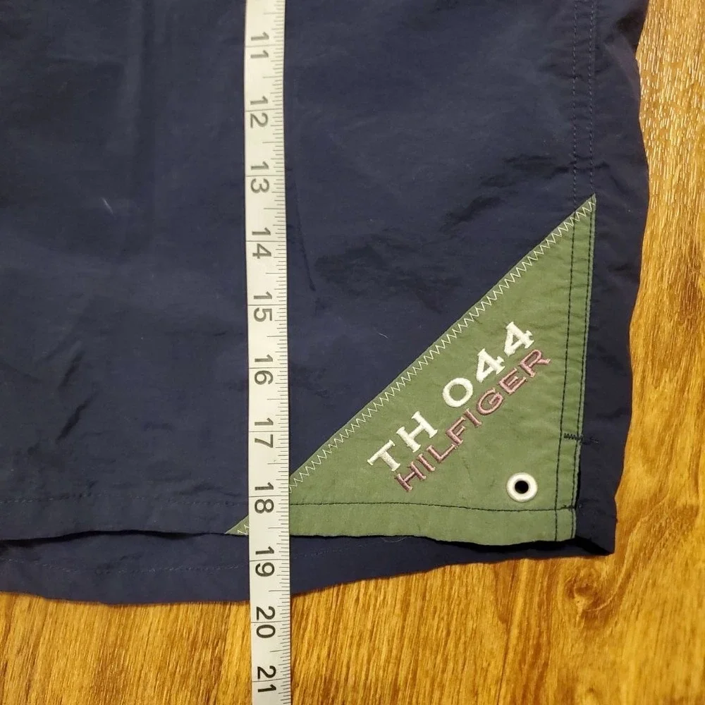 Vintage Tommy Hilfiger Sailing Shorts Men XL Navy Blue‎ TH 044 Swim Athletic